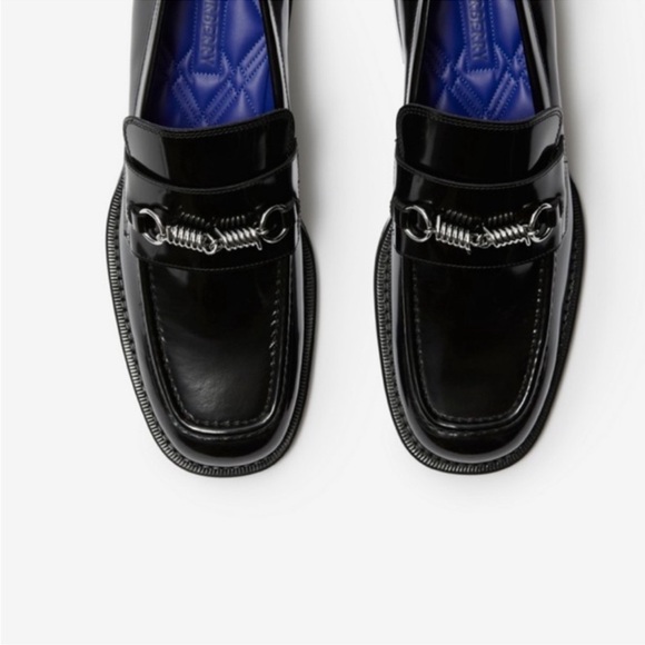 Men’s Burberry barbed leather loafer size 43 made in Italy - Picture 16 of 16